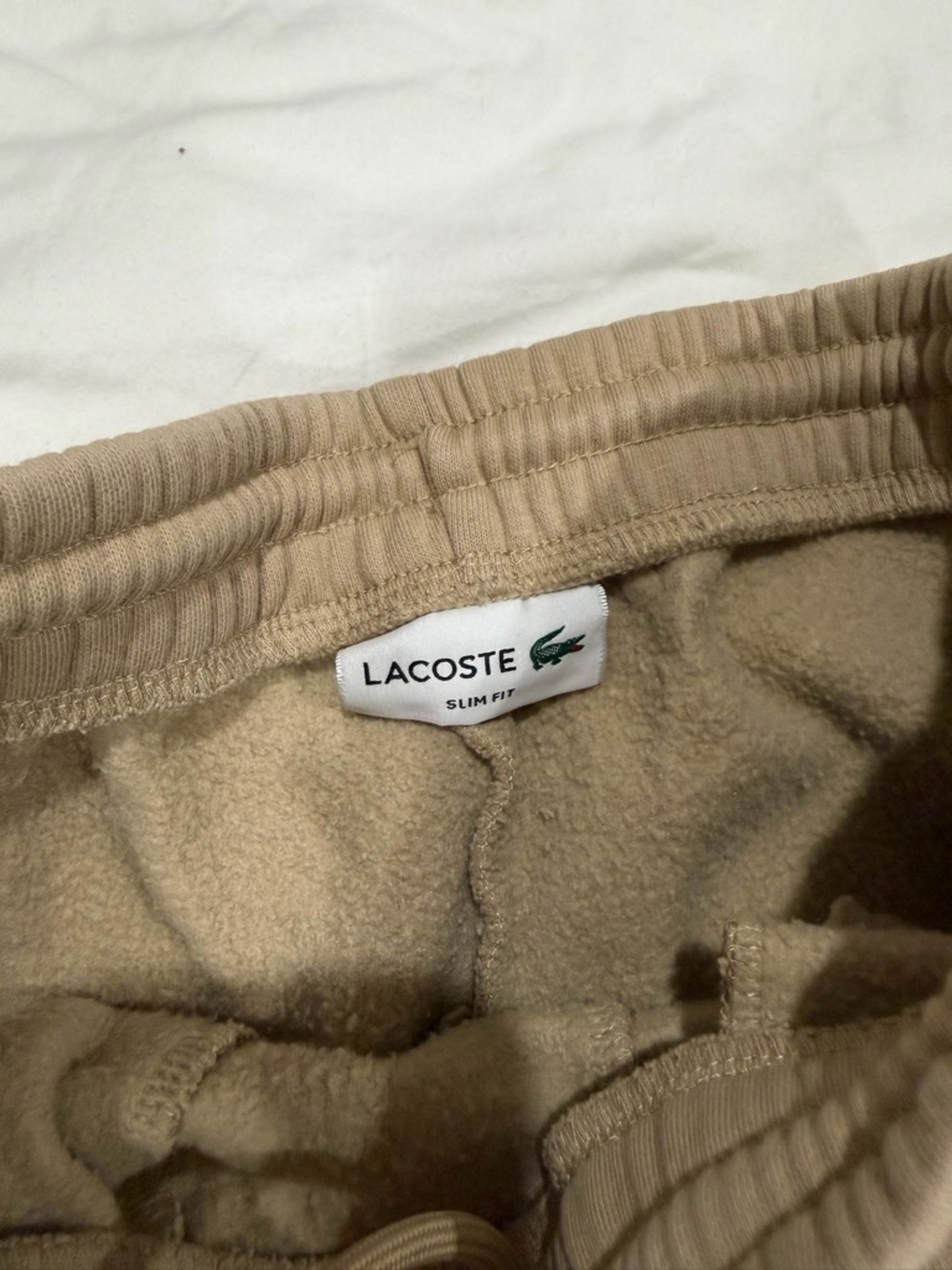 Lacoste Beige/Tan Crewneck Sweatshirt & Joggers Set - Picture 4 of 5